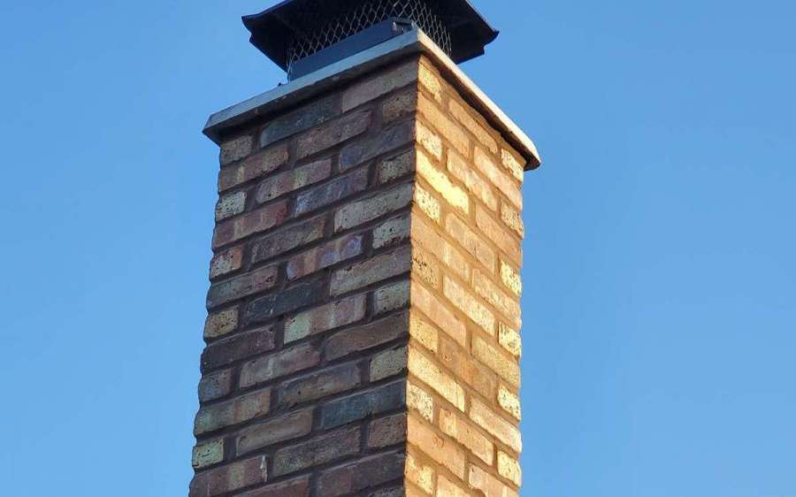 chimney cap renovation project